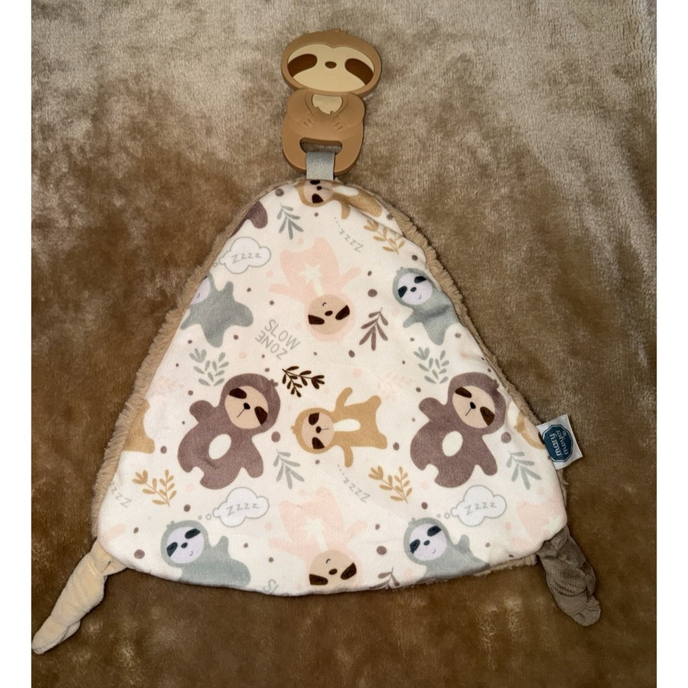 Mary Meyer Sloth Chewy Crew Lovey  Soothing Teether Toy Security Blanket Baby